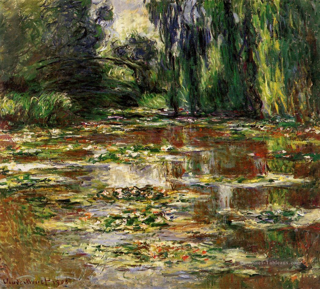 Le pont sur le bassin aux nymphéas 1905 Claude Monet Peintures à l'huile
